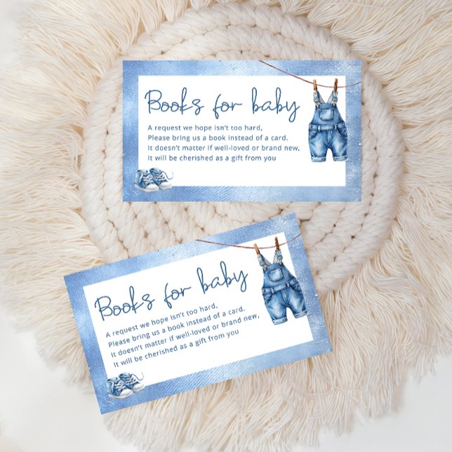 Tarjeta De Recepción Libros Blue Jean Baby Denim para el bebé (Subido por el creador)