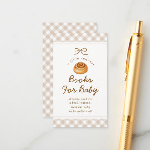 Tarjeta De Recepción Libros 'Bun In The Oven' para el bebé en la ducha 