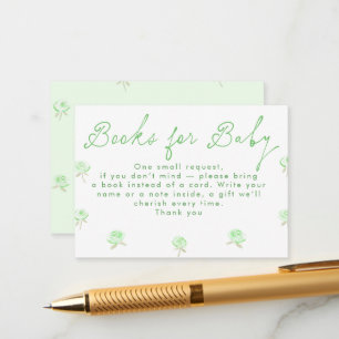 Tarjeta De Recepción Libros caprichosos dibujados a mano para el baby s