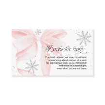 Libros con Lazo Rosa Snow in Love para Bebé