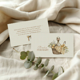 Tarjeta De Recepción Libros de Acuarela de Limón de Ganso Tonto para Be