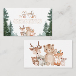 Tarjeta De Recepción Libros de adorables animales del bosque para baby 