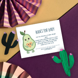 Tarjeta De Recepción Libros de aguacates de Kawaii para bebé
