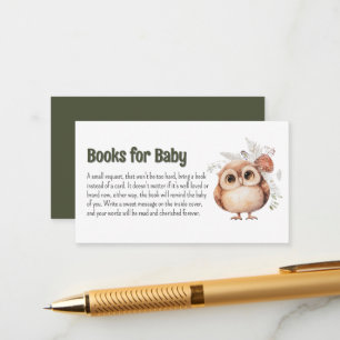 Tarjeta De Recepción Libros de amigos del bosque lindos para bebé