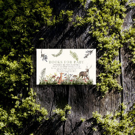 Tarjeta De Recepción Libros de animales boscosos encantados para bebés