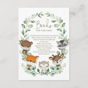 Tarjeta De Recepción Libros de animales de bosque de cuarentena para be
