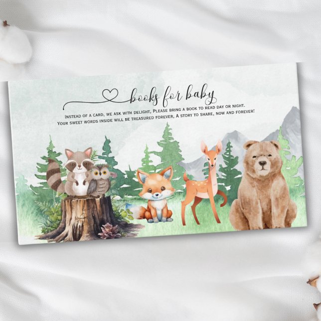 Tarjeta De Recepción Libros de animales de bosque para bebé (Subido por el creador)