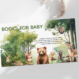 Tarjeta De Recepción Libros de animales de bosque para bebé