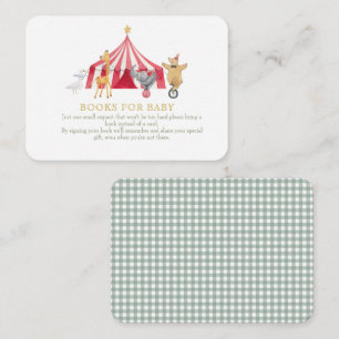 Tarjeta De Recepción Libros de Animales de Circo para bebé