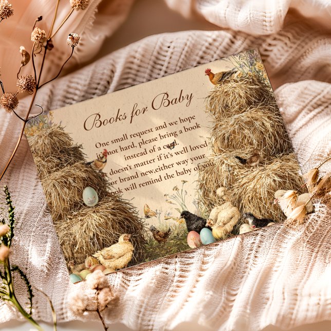 Tarjeta De Recepción Libros de animales de granja rústica para bebés (Subido por el creador)
