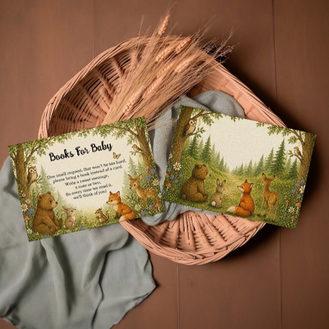 Tarjeta De Recepción Libros de Animales del Bosque para Bebé (Subido por el creador)