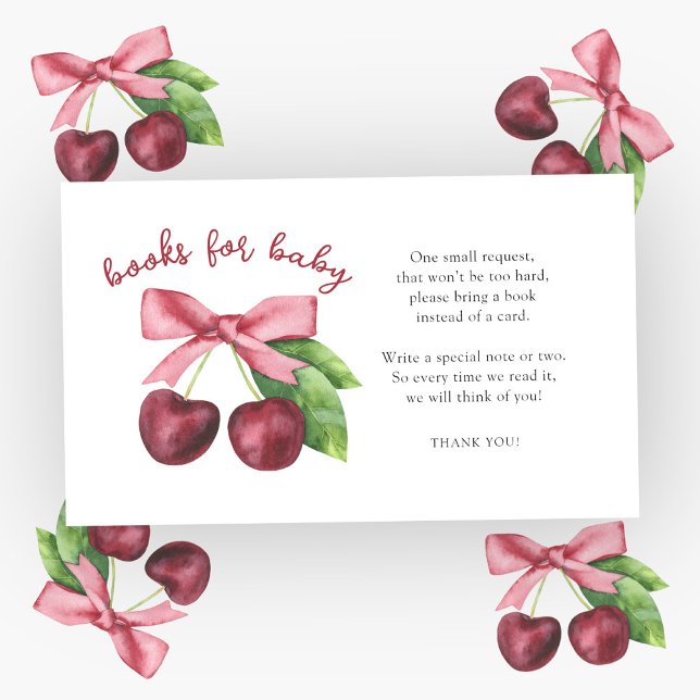 Tarjeta De Recepción Libros de arándanos de cereza para bebé (Subido por el creador)