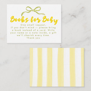 Tarjeta De Recepción Libros de arco dibujados a mano para el baby showe