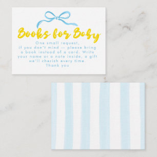 Tarjeta De Recepción Libros de Arco Dibujados a Mano Para el Baby Showe