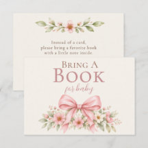 Libros de Arco Rosa para Ducha de Bebé