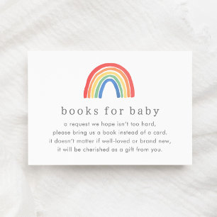 Tarjeta De Recepción Libros De Arcoiris Neutrales De Género Para El Beb