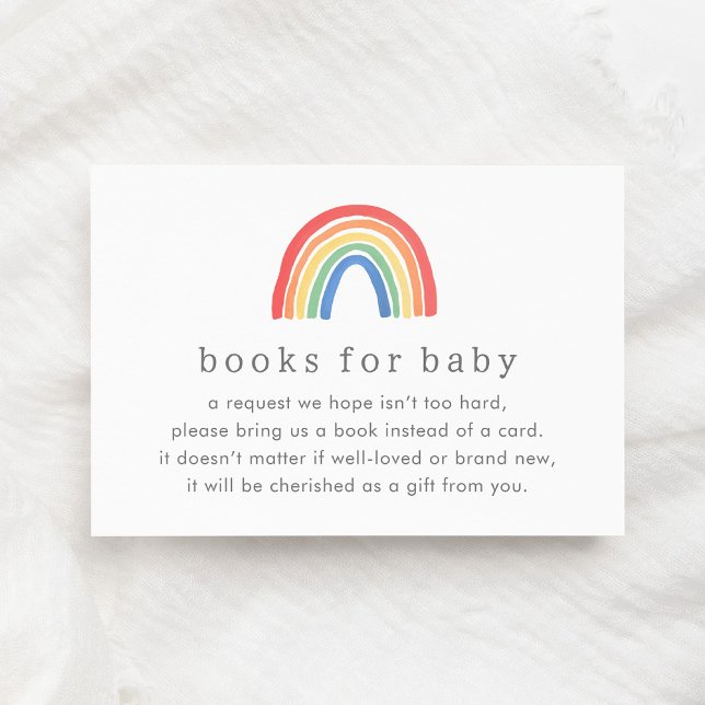 Tarjeta De Recepción Libros De Arcoiris Neutrales De Género Para El Beb (Subido por el creador)