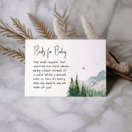 Tarjeta De Recepción Libros de aventuras de montaña rusa para bebé