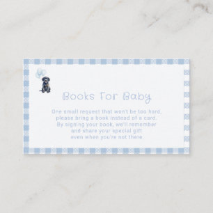 Tarjeta De Recepción Libros de Baby Shower Cachorro de Labrador Negro a