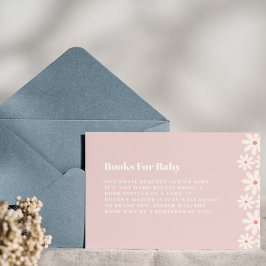 Tarjeta De Recepción Libros de Baby Shower de Daisy Rosado para bebé