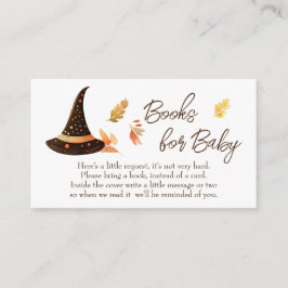 Tarjeta De Recepción Libros de Baby Shower de Halloween bajo petición d