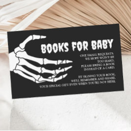 Tarjeta De Recepción Libros de Baby Shower de Halloween para bebé
