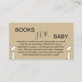 Tarjeta De Recepción Libros de Baby Shower de jirafa cutánea para bebé