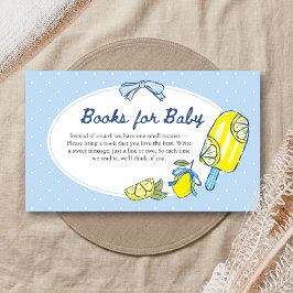 Tarjeta De Recepción Libros de Baby Shower de Lemon Squeeze You para Be