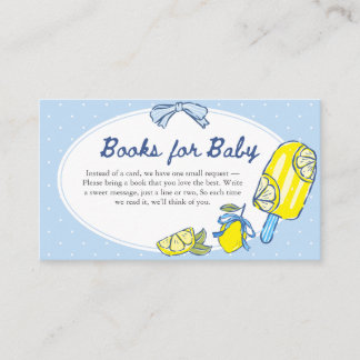 Tarjeta De Recepción Libros de Baby Shower de Lemon Squeeze You para Be