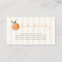 Libros de Baby Shower de Little Cutie Orange para