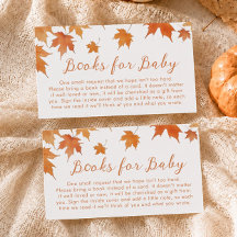 Libros de Baby Shower de Otoño para Bebé
