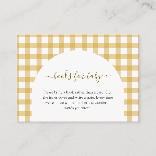 Tarjeta De Recepción Libros De Baby Shower De Pato Pequeño Para Bebé (Anverso)