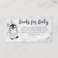 Libros de Baby Shower de penguin de invierno para