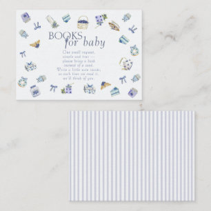 Tarjeta De Recepción Libros de baby shower de postre de arándanos para 