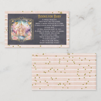 Tarjeta De Recepción Libros de Baby Shower de princesa de cuento de had