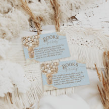 Libros de Baby Shower de Teddy Bear Balloon Bearly