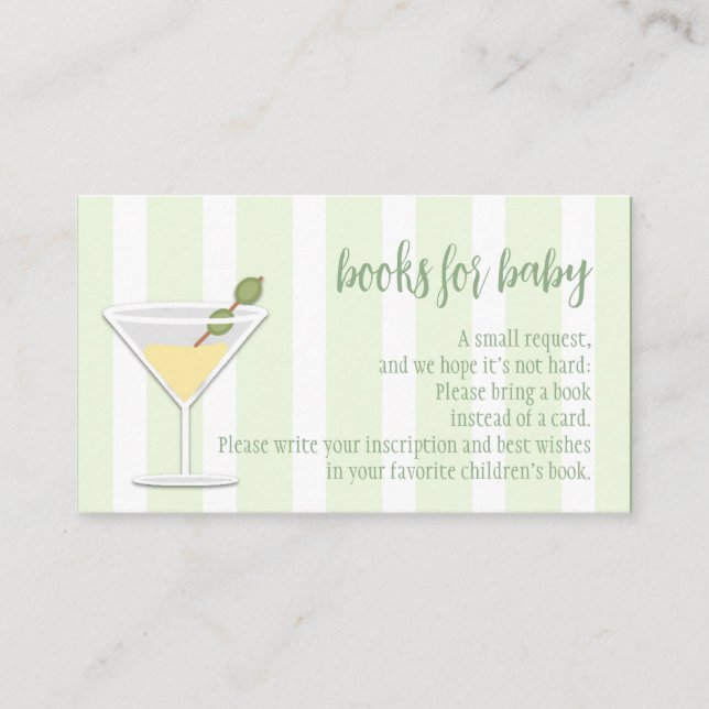 Tarjeta De Recepción Libros de baby shower de Tini One para bebé (Anverso)