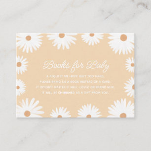 Tarjeta De Recepción Libros de Baby Shower de yeso amarillo para bebé
