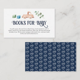 Tarjeta De Recepción Libros de Baby Shower Hola Niño para Bebé