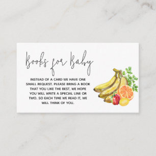 Tarjeta De Recepción Libros de Baby Shower locales para bebé
