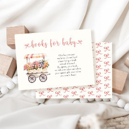 Tarjeta De Recepción Libros de Baby Shower locales para bebé