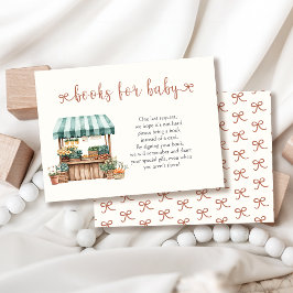 Tarjeta De Recepción Libros de Baby Shower locales para bebé