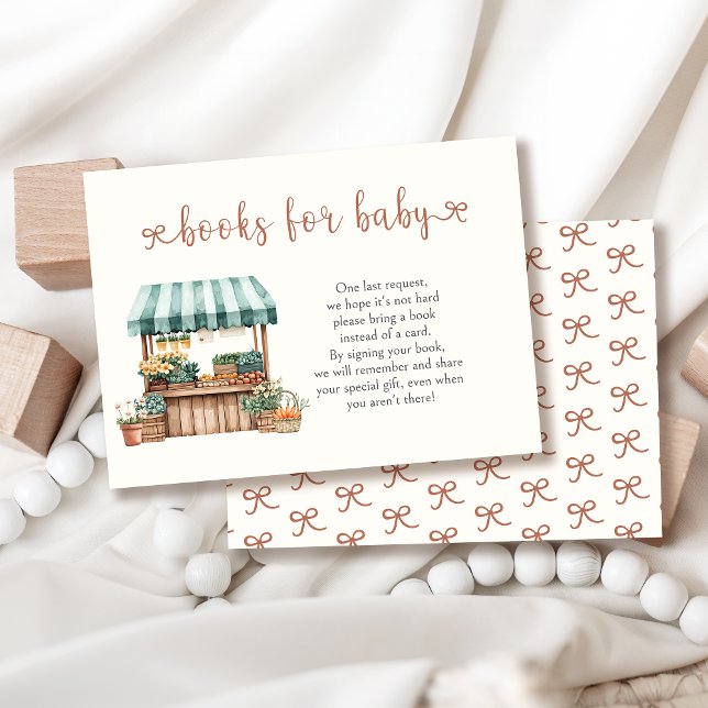 Tarjeta De Recepción Libros de Baby Shower locales para bebé (Subido por el creador)