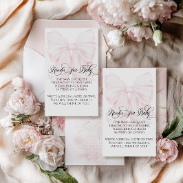 Tarjeta De Recepción Libros de Baby Shower modernos y elegantes Chicas