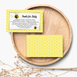 Tarjeta De Recepción Libros De Baby Shower Para Bebé De Abeja Pequeña Y