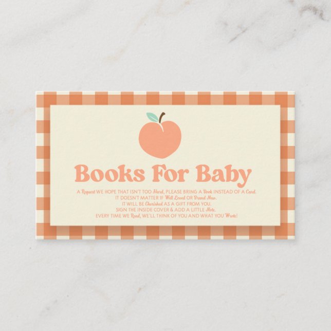 Tarjeta De Recepción Libros De Baby Shower Para Bebé De Cuchara Dulce (Anverso)
