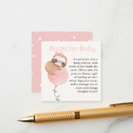Tarjeta De Recepción Libros de Baby Shower para bebé, eslovaco lindo
