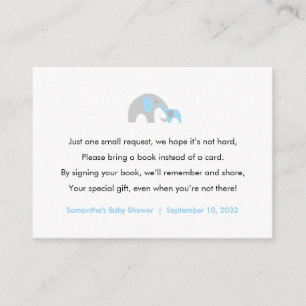 Tarjeta De Recepción Libros de Baby Shower para bebés