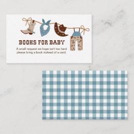 Tarjeta De Recepción Libros de Baby Shower para bebés