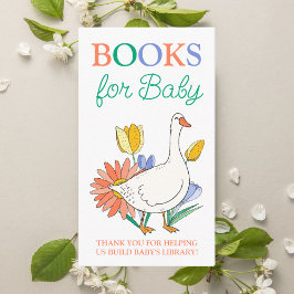 Tarjeta De Recepción Libros de Baby Shower para bebés